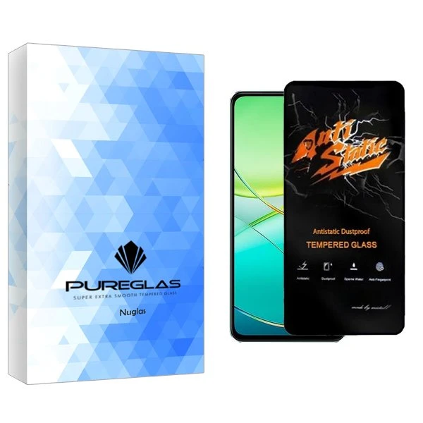 محافظ صفحه نمایش پیور گلس مدل NueGlas Antistatic مناسب برای گوشی موبایل ویوو T3