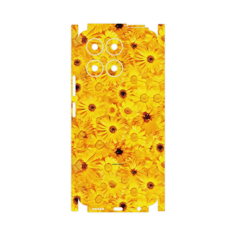 برچسب پوششی ماهوت مدل Yellow_Flower-FullSkin مناسب برای گوشی موبایل آنر X6a