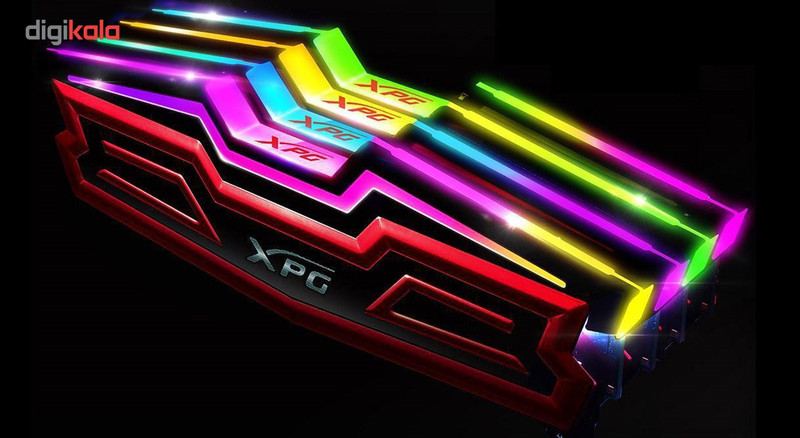 رم کامپیوتر دو کاناله DIMM ای دیتا مدل XPG SPECTRIX D40 با فرکانس 3000 مگاهرتز ظرفیت 16 گیگابایت