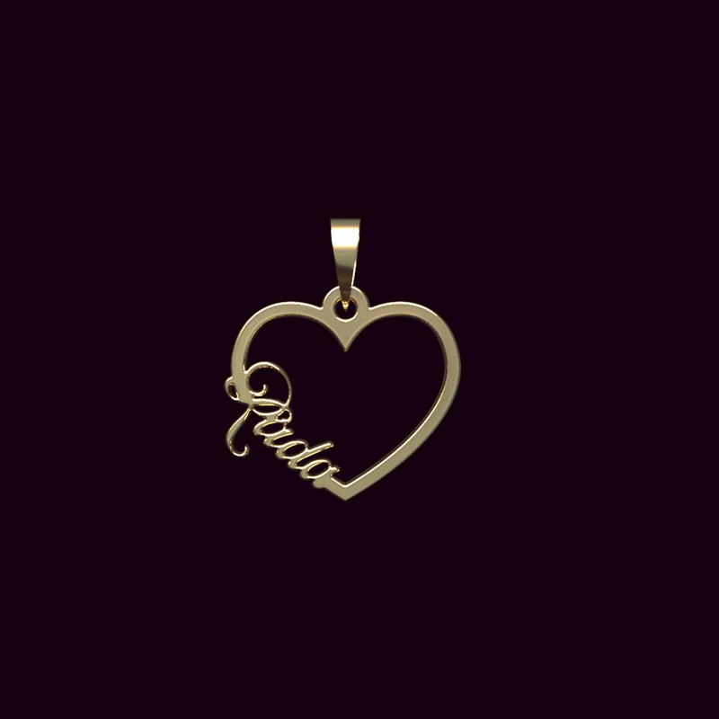 آویز گردنبند طلا 18 عیار زنانه مدوپد مدل اسم رادا rada کد PB1-10393