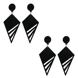 گوشواره زنانه هانستو مدل E2-068 مجموعه دو عددی