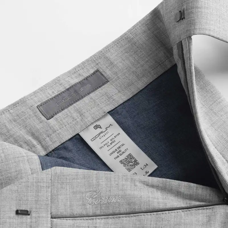 شلوار مردانه کروم مدل پارچه ای سگک دار 2422502