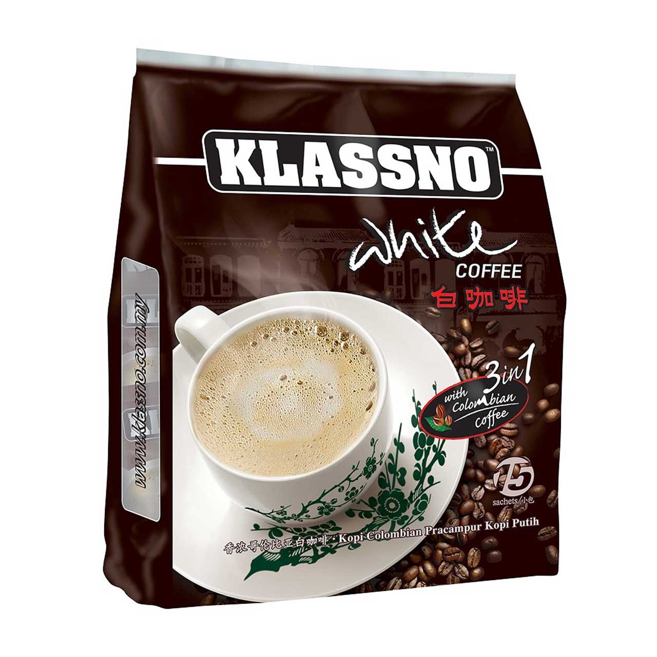 بسته ساشه قهوه سفید کلاسنو مدل Colombian Blend 3in1
