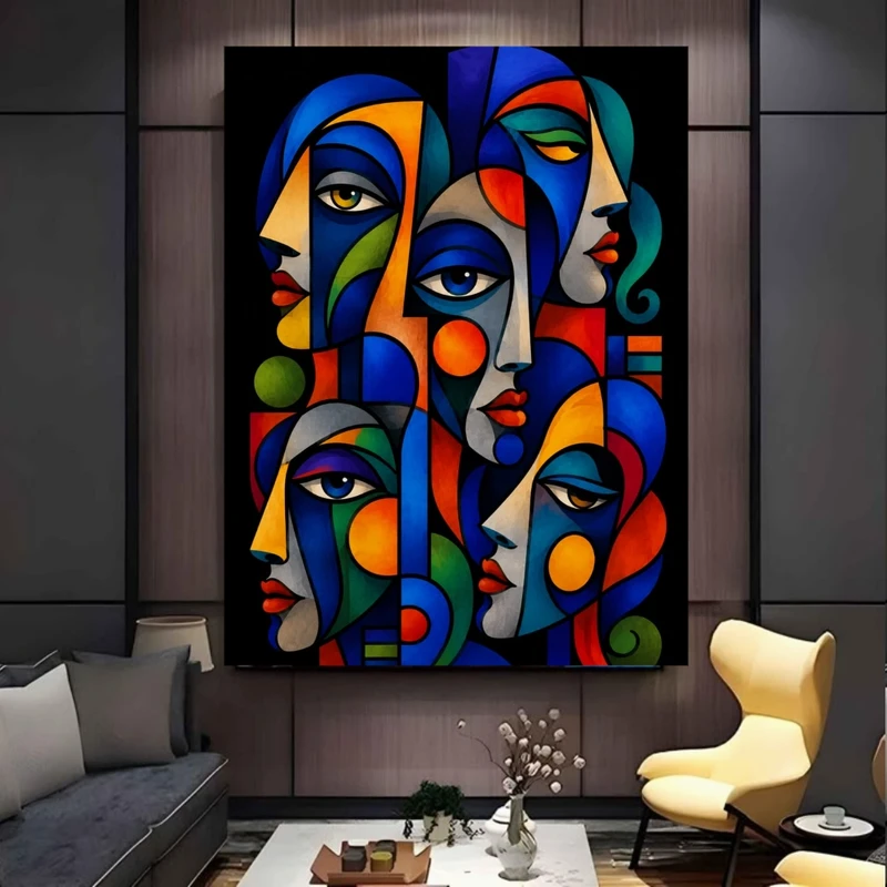 پوستر پارچه ای طرح مخمل  مدرن مدل انتزاعی کد FP106906