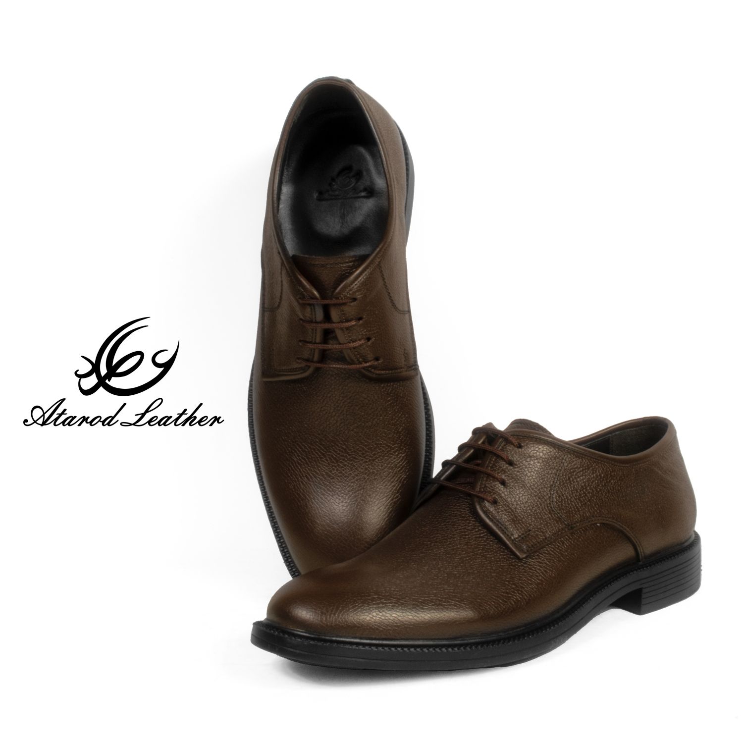 کفش مردانه چرم عطارد مدل چرم طبیعی کد SH135 -  - 3
