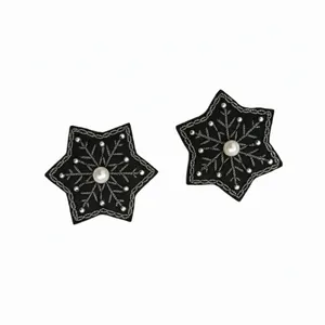 گوشواره دست دوز زنانه مدل دونه برف