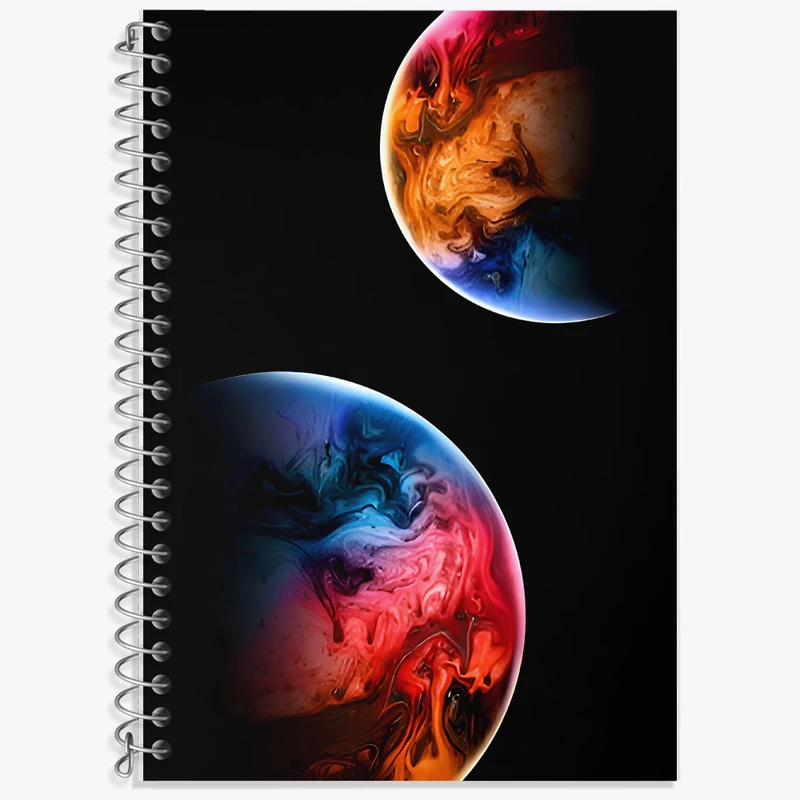 دفتر لغت 50 برگ خندالو طرح کهکشان (galaxy) کد F6777