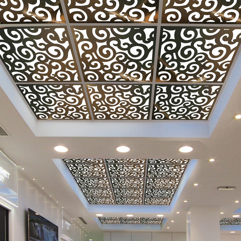 تایل سقفی آسمان مجازی بنی دکو مدل MC22 اندازه 60x60 سانتی متر مجموعه 4 عددی