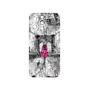 MAHOOT Collage of Catwalk Bridge Cover Sticker for Apple iPhone 13 Pro Max