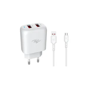 شارژر دیواری ایتل مدل ICE-41 به همراه کابل تبدیل microUSB