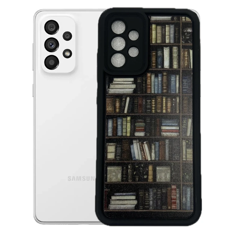 کاور طرح کتابخانه نیمه شب مناسب برای گوشی موبایل سامسونگ Galaxy A53