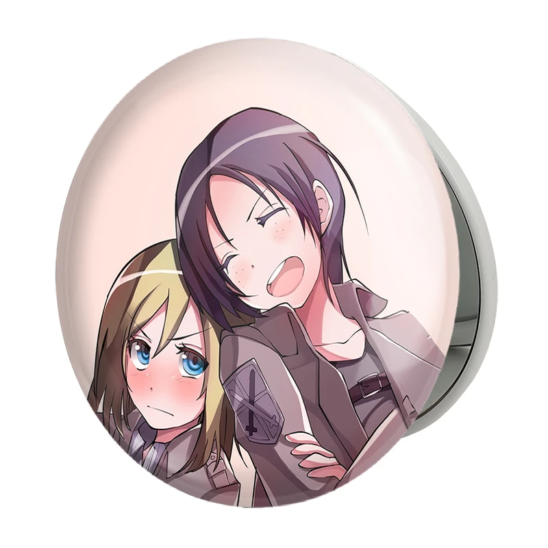 آینه جیبی خندالو طرح هیستوریا و یمیر انیمه اتک آن تایتان Attack on Titan مدل تاشو کد 11041