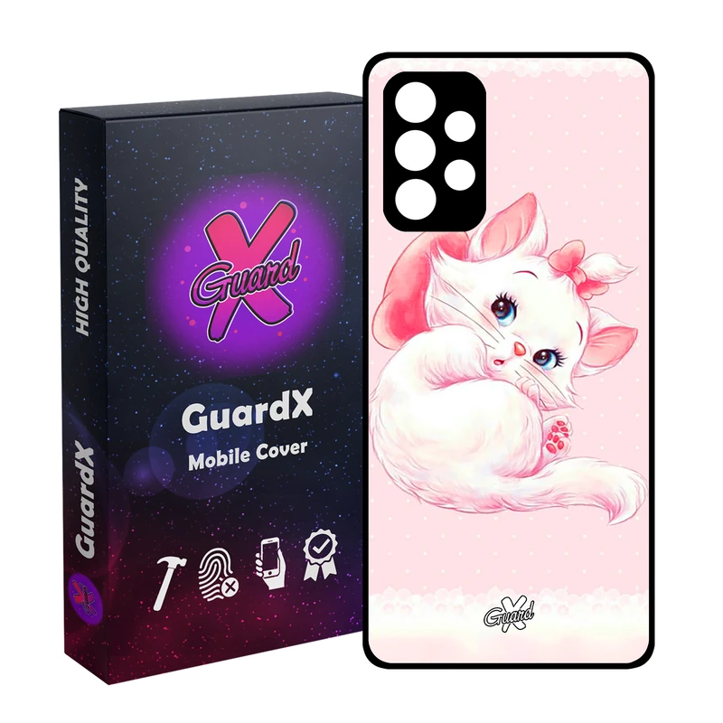 کاور گارد ایکس طرح Cat مدل Glass10219 مناسب برای گوشی موبایل سامسونگ Galaxy A73