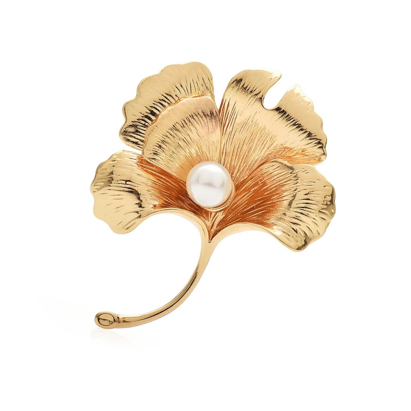 گل سینه زنانه مدل گل جینکو مرواریدی کد ngr317 گل سینه زنانه مدل گل جینکو مرواریدی کد ngr317