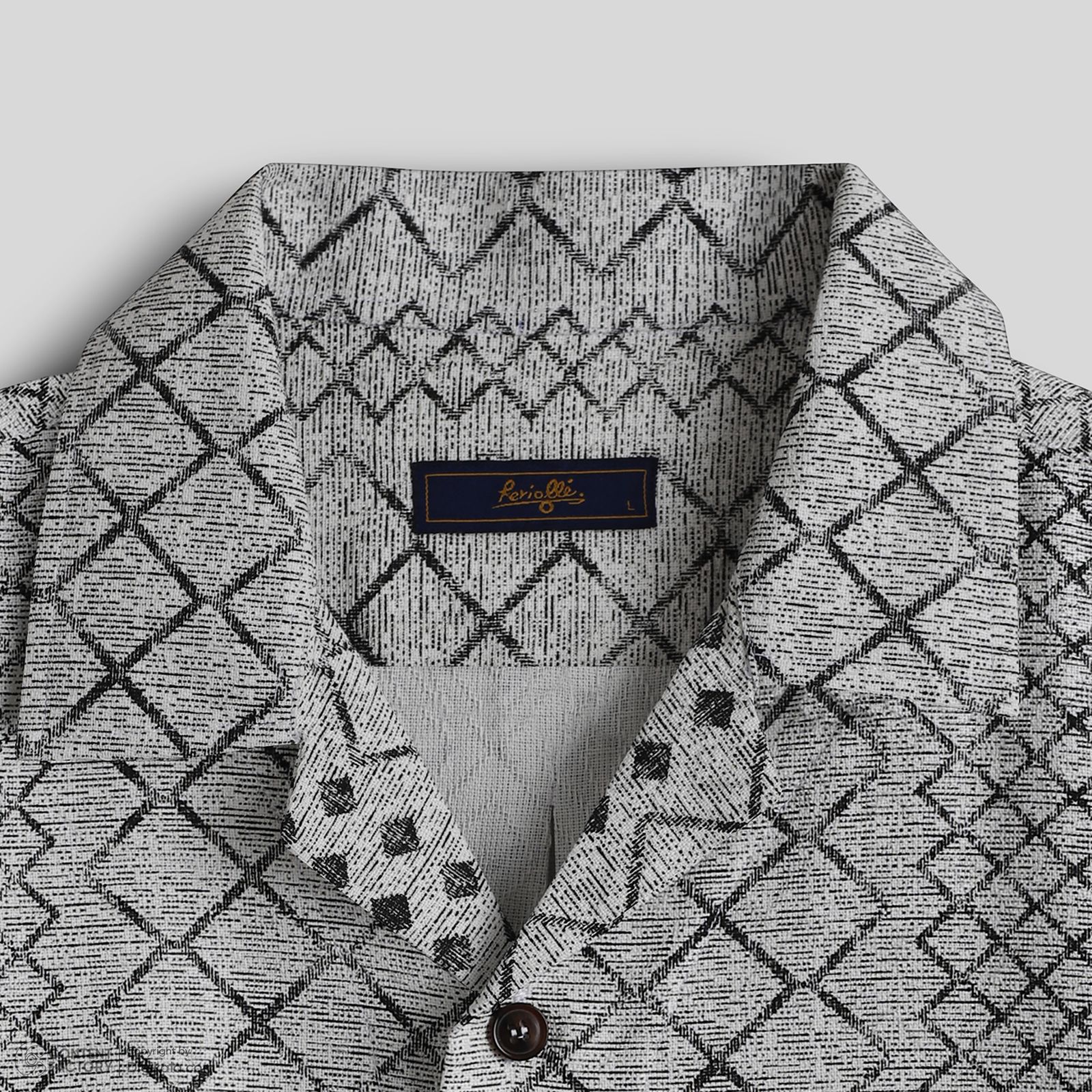 پیراهن آستین کوتاه یقه برگردان مردانه فریولی مدل 111200102 -  - 4