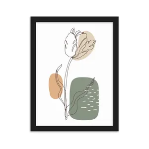 Minimal Wall Art Flower Design Code 2804