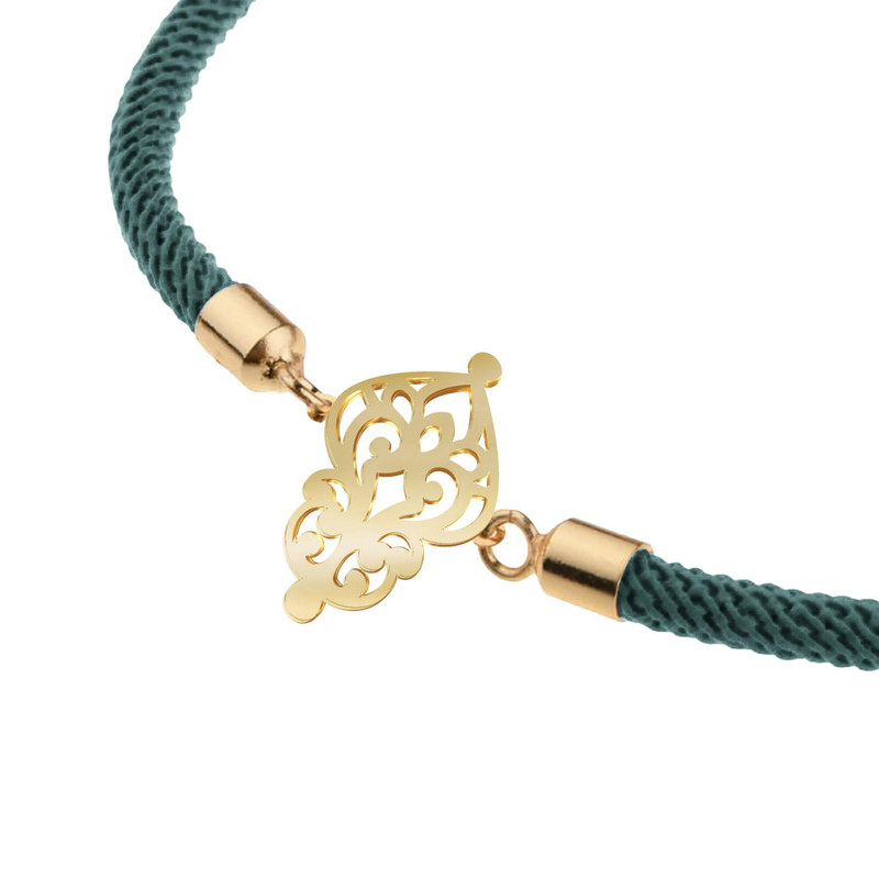 دستبند طلا 18 عیار زنانه مدوپد مدل اسلیمی کد D16-10659