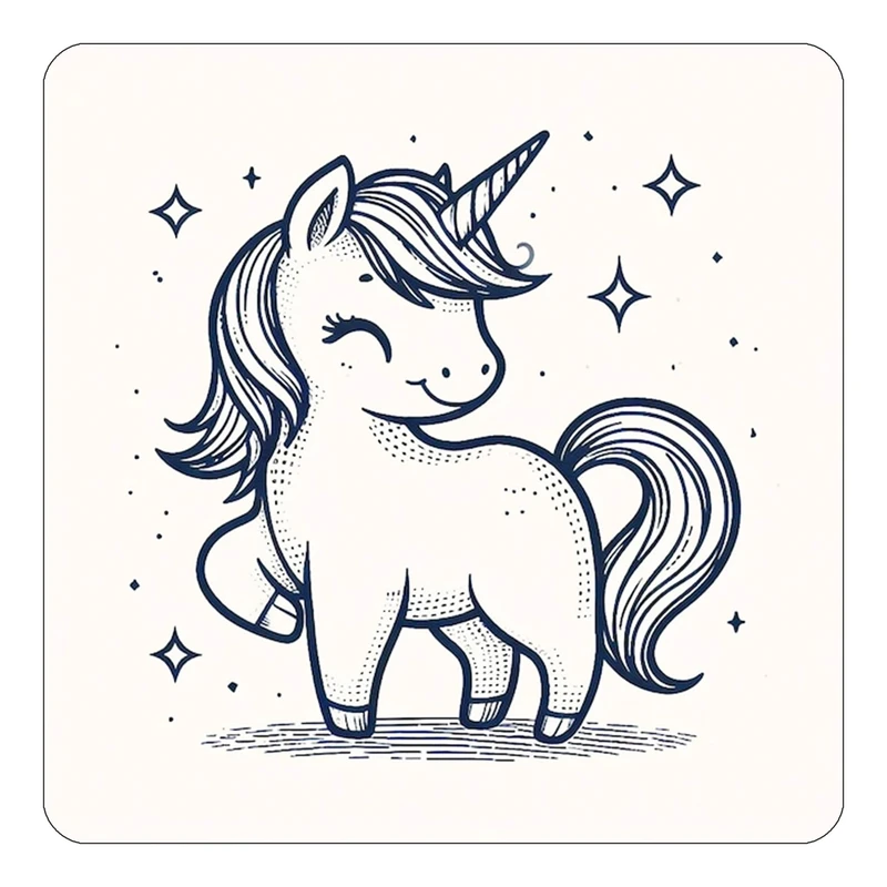 مگنت کاکتی طرح اسب تک شاخ و یونیکورن مدل mp31379