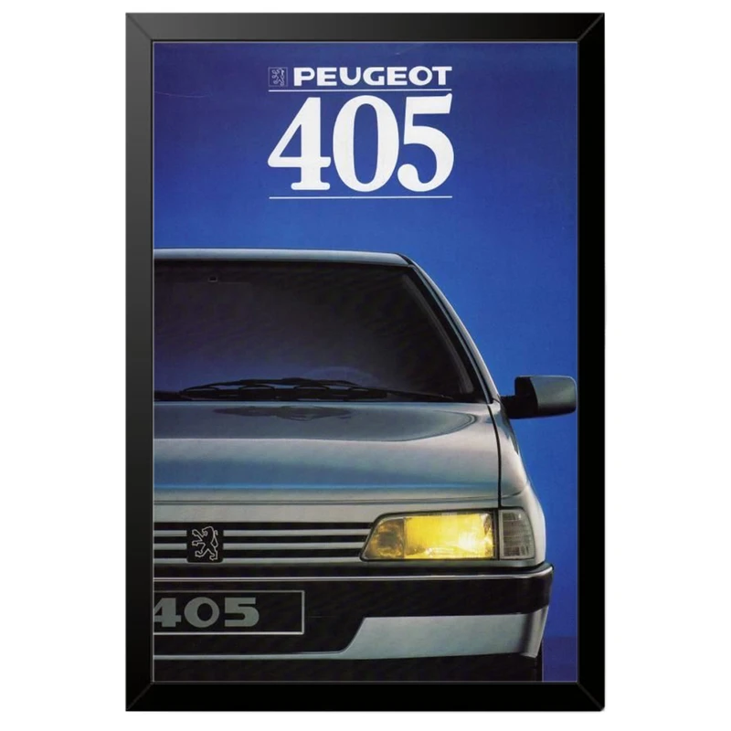 تابلو بکلیت طرح ماشین و خودرو پژو 405 مدل B-po1906 فریم مشکی