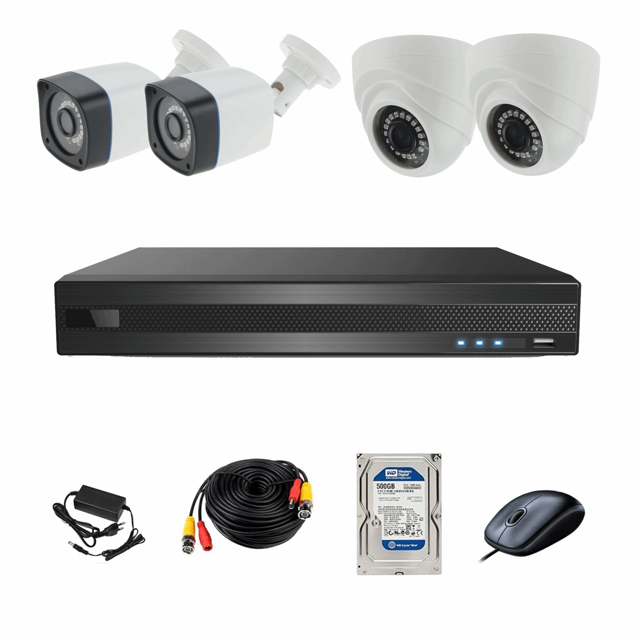 سیستم امنیتی ای اچ دی فوتون کاربری مسکونی و فروشگاهی 4 دوربین