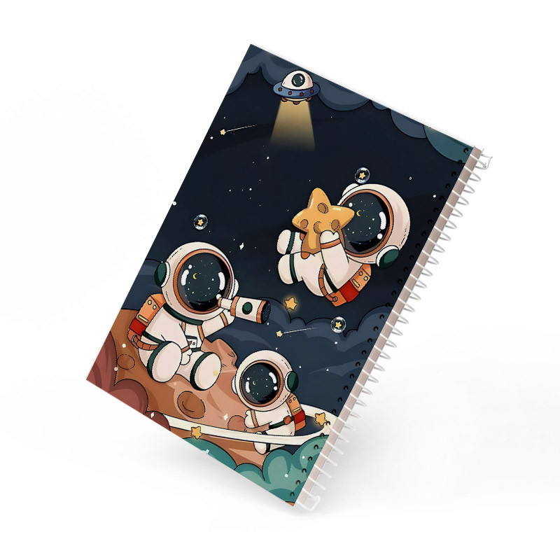 دفتر مشق 60 برگ آی چاپ مدل فضانورد و ستاره کد 958