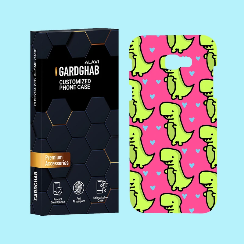 کاور گارد قاب علوی مدل پترن فانتزی مناسب برای گوشی موبایل سامسونگ Galaxy A720 / A7 2017