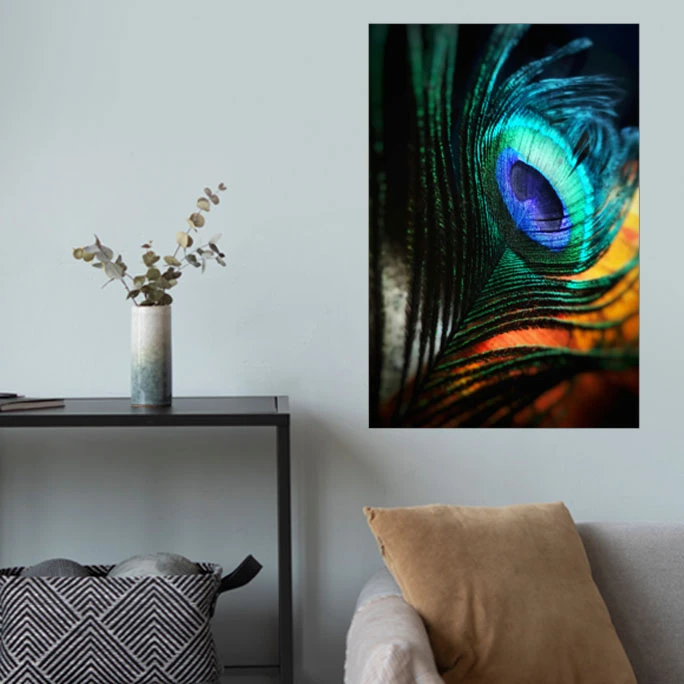 پوستر گوفی مدل پر طاووس زیبا طرح طبیعت و حیوانات Nature Tavoos کد CLOSEUP15