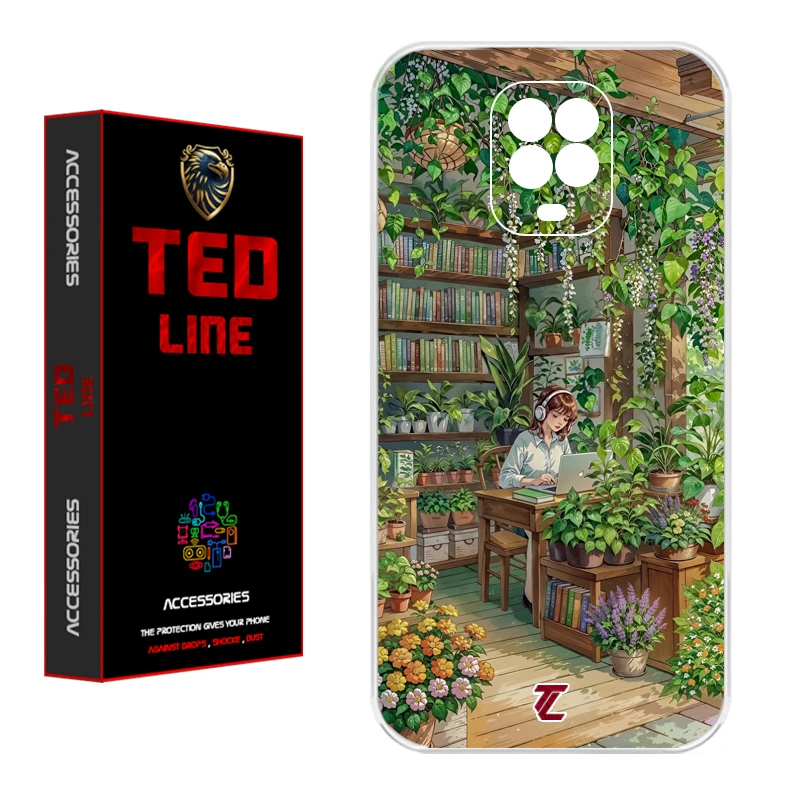 کاور تدلاین طرح دختر کد 1231 مناسب برای گوشی موبایل شیائومی Redmi Note 9S / Note 9 Pro