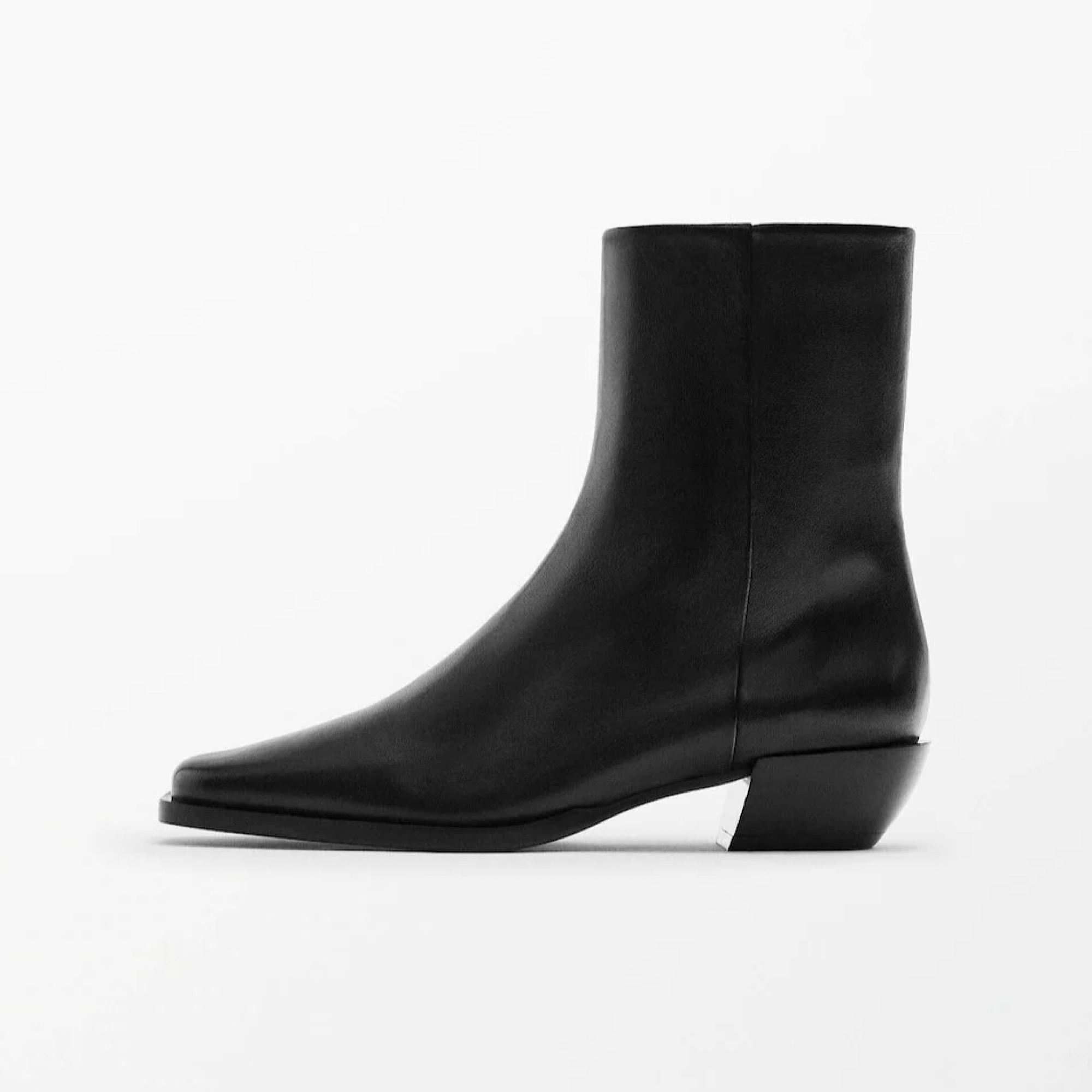 نیم بوت زنانه ماسیمو دوتی مدل SQUARE TOE FLAT ANKLE BOOTS