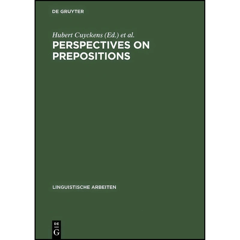 کتاب Perspectives on Prepositions  اثر جمعي از نويسندگان انتشارات Max Niemeyer Verlag
