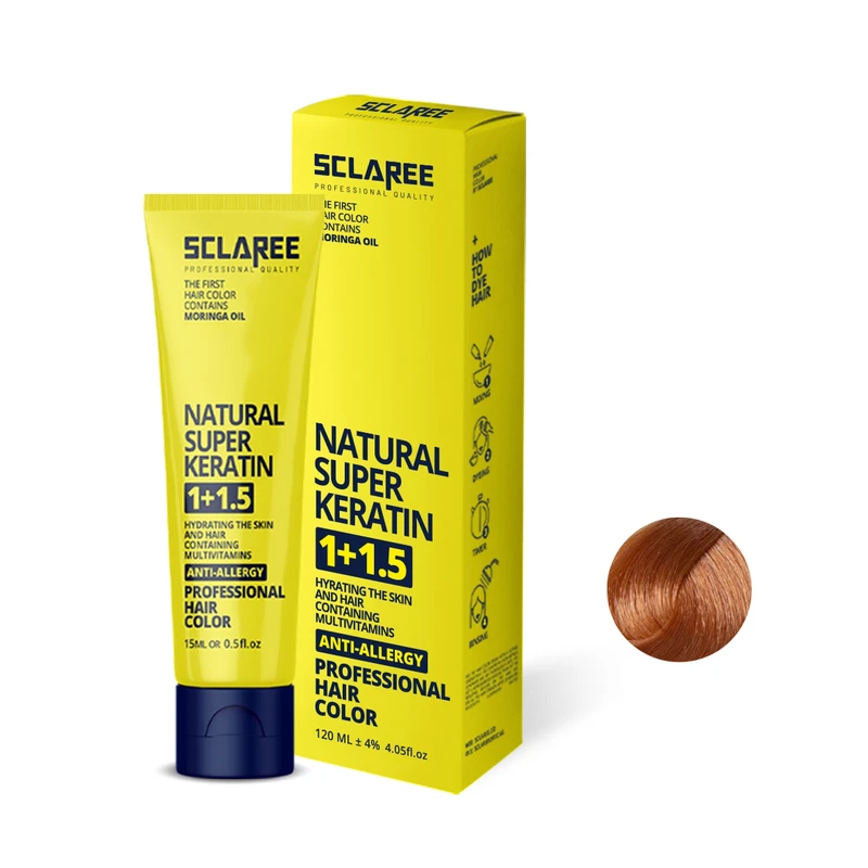  رنگ مو اسکلاره شماره 8.34 حجم 120 میلی لیتر رنگ بلوند عسلی روشن