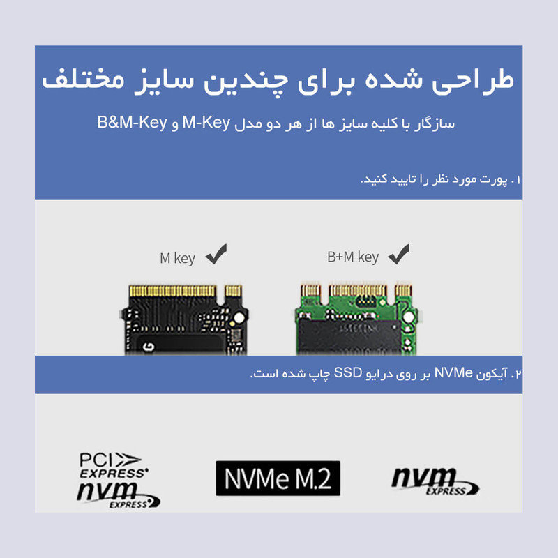 باکس M.2 NVMe SSD اوریکو مدل M2PAC3-G20