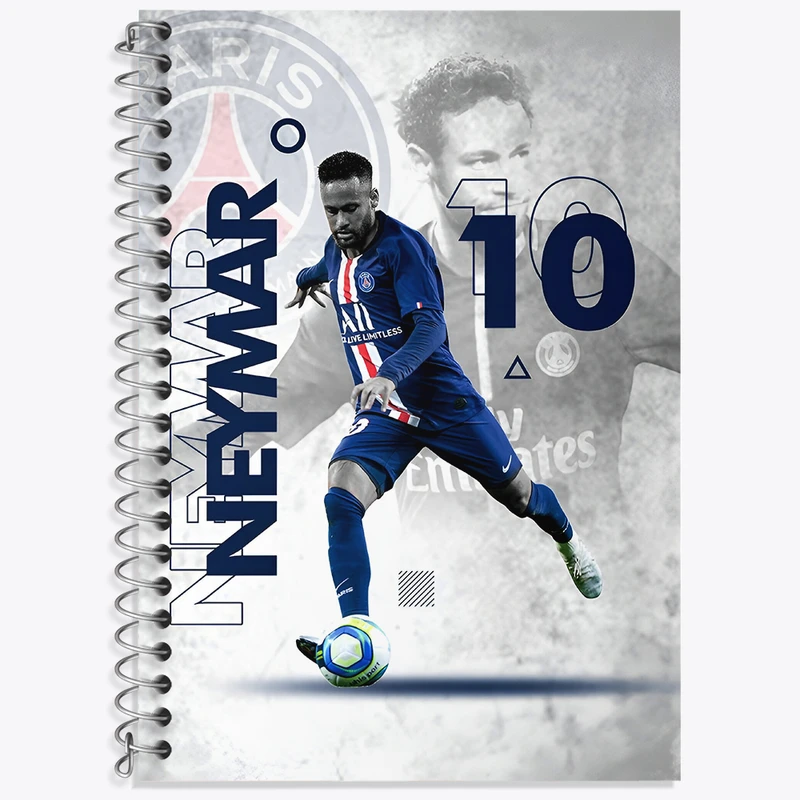 دفتر زبان 50 برگ خندالو مدل دو خط طرح نیمار جونیور کد N2789