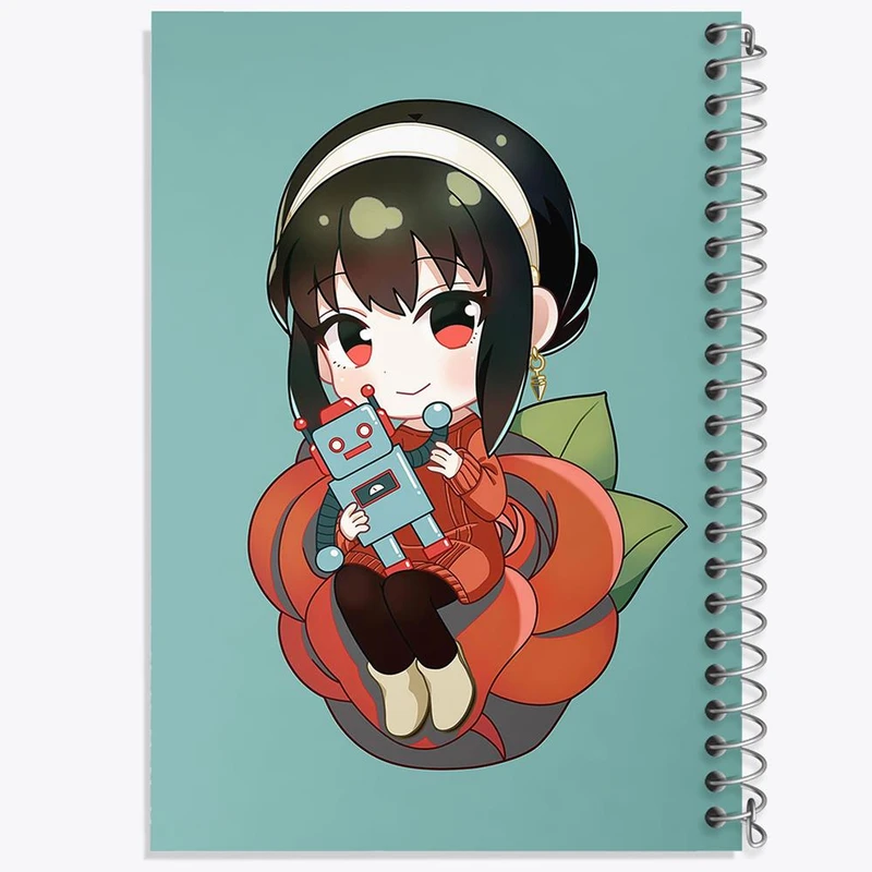 دفتر مشق 50 برگ خندالو مدل یور فورجر انیمه اسپای ایکس فمیلی Spy x Family کد 15589