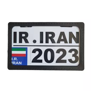 پلاک و قاب پلاک موتورسیکلت مدل IRAN/2023
