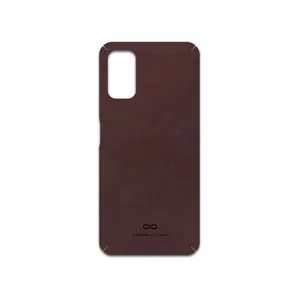 MAHOOT Matte-Dark-Brown-Leather Cover Sticker for Xiaomi Poco M3 Pro 5G