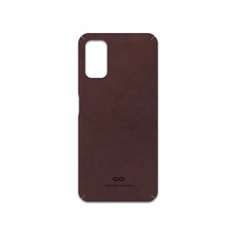 برچسب پوششی ماهوت مدل Matte-Dark-Brown-Leather مناسب برای گوشی موبایل شیائومی Poco M3 Pro 5G