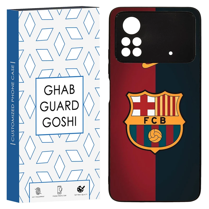 کاور قاب گارد گوشی طرح تیم بارسلونا کد TPU-090 مناسب برای گوشی موبایل شیائومی POCO M4 PRO 4G 