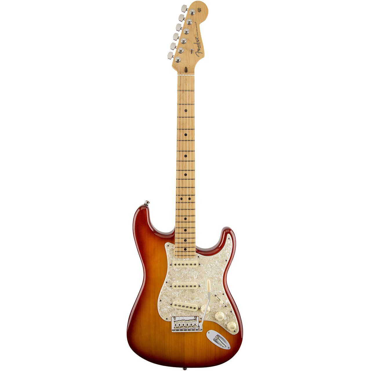 گیتار الکتریک فندر مدل Limited Edition Select Port Orford Cedar Stratocaster Sienna Sunburst