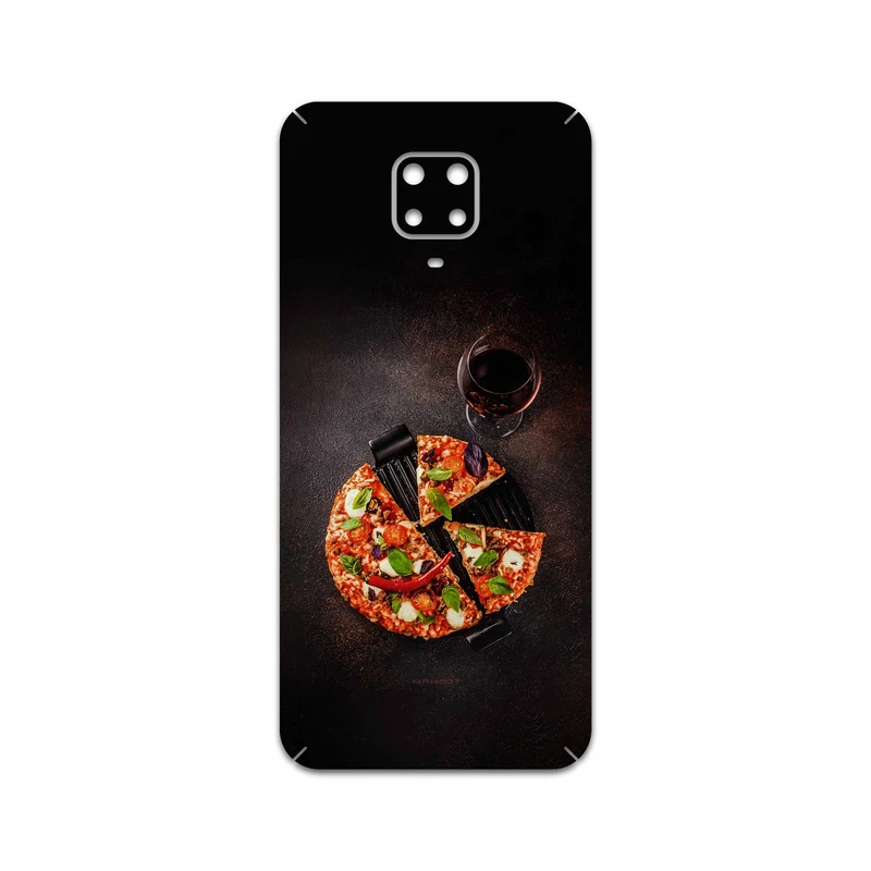 برچسب پوششی ماهوت مدل Pizza مناسب برای گوشی موبایل شیائومی Redmi Note 9 Pro