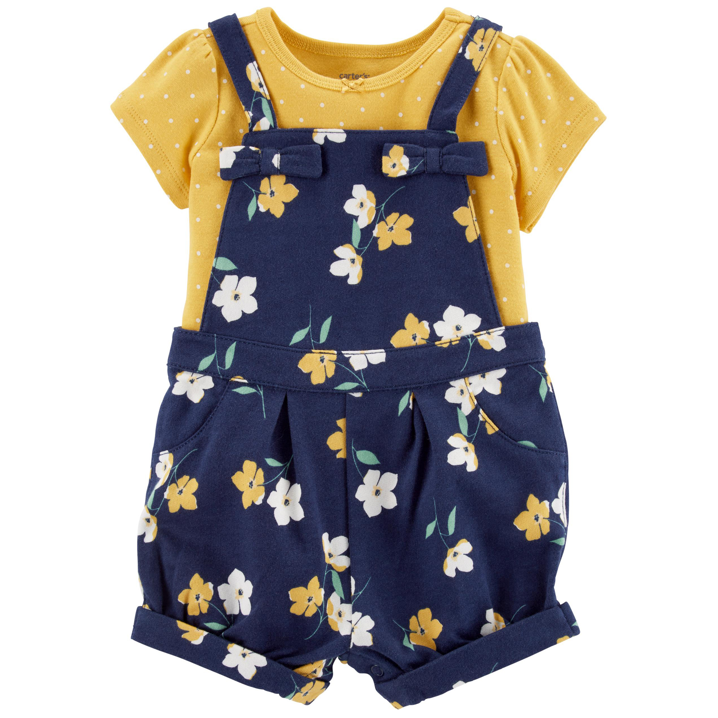 ست تی شرت و سرهمی نوزادی دخترانه کارترز مدل 1473