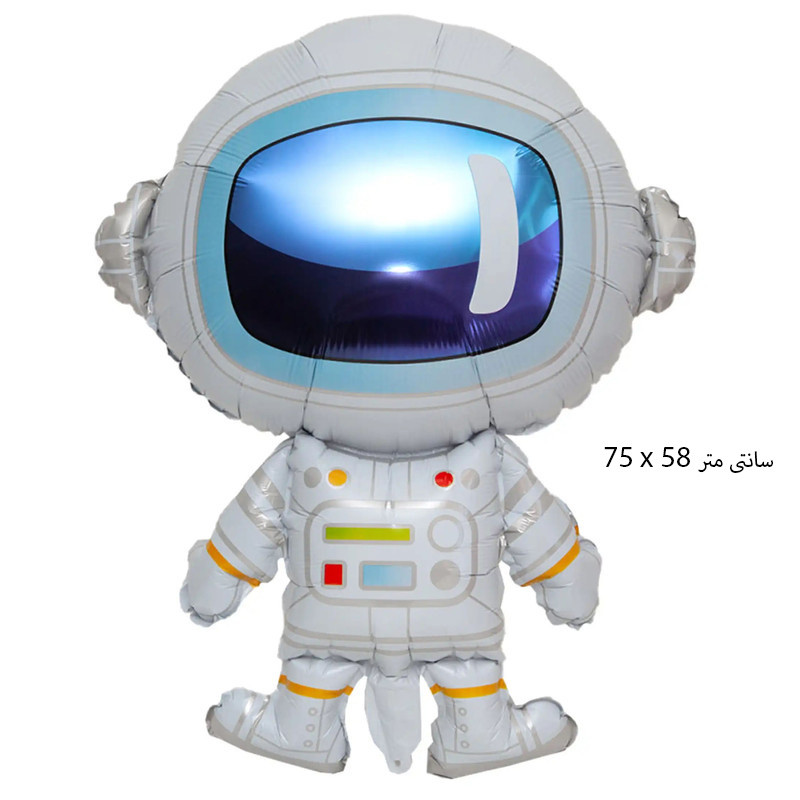 بادکنک فویلی مدل موشک و سفینه فضانورد در کهکشان کد DB30 مجموعه 4 عددی