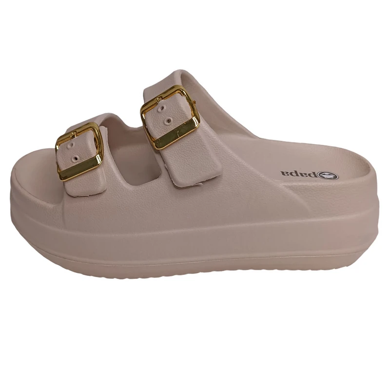 دمپایی زنانه پاپا مدل نقره کد 1662-cr