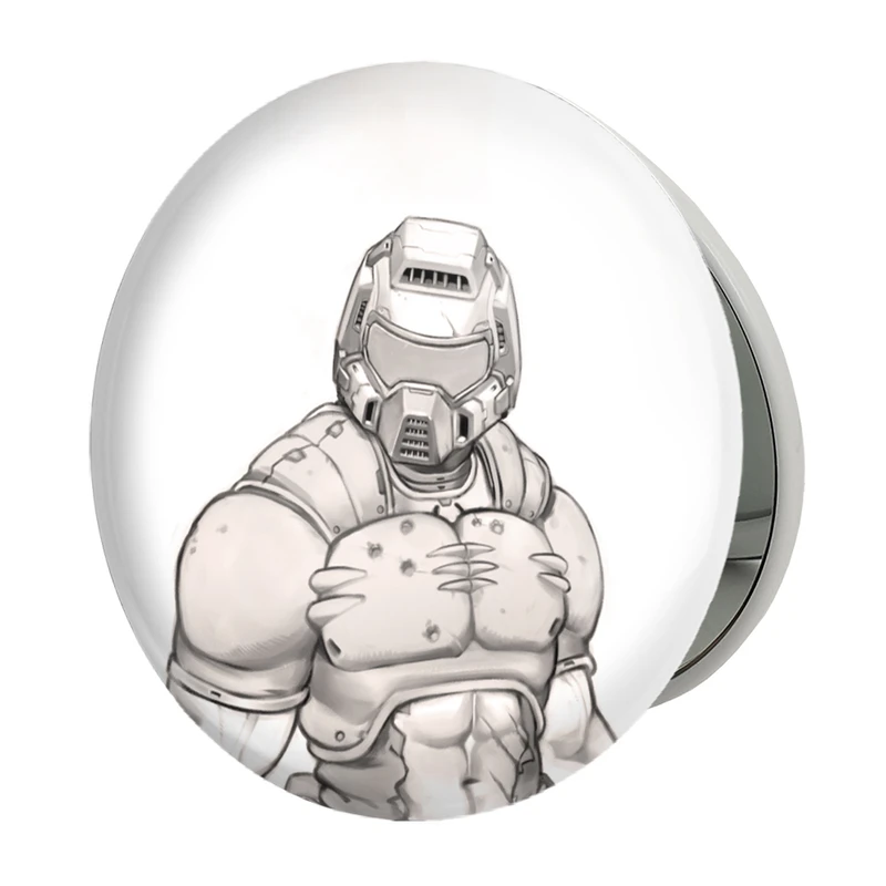 آینه جیبی خندالو طرح بازی رستاخیز (Doom) مدل تاشو کد 31390