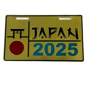 پلاک تزیینی موتور سیکلت وارون مدل W-66-JPN2-GLD