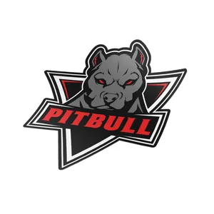 برچسب خودرو هاماگراف مدل pitbull بسته دو عددی