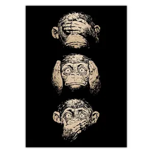 Wensoni Wise Monkeys 3 Chassis Size 50 x 70
