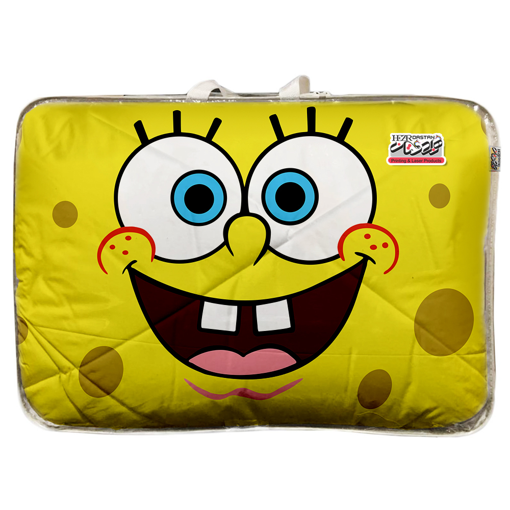 سرویس خواب هزاردستان طرح باب اسفنجی مدل PROT120 یک نفره سه تکه