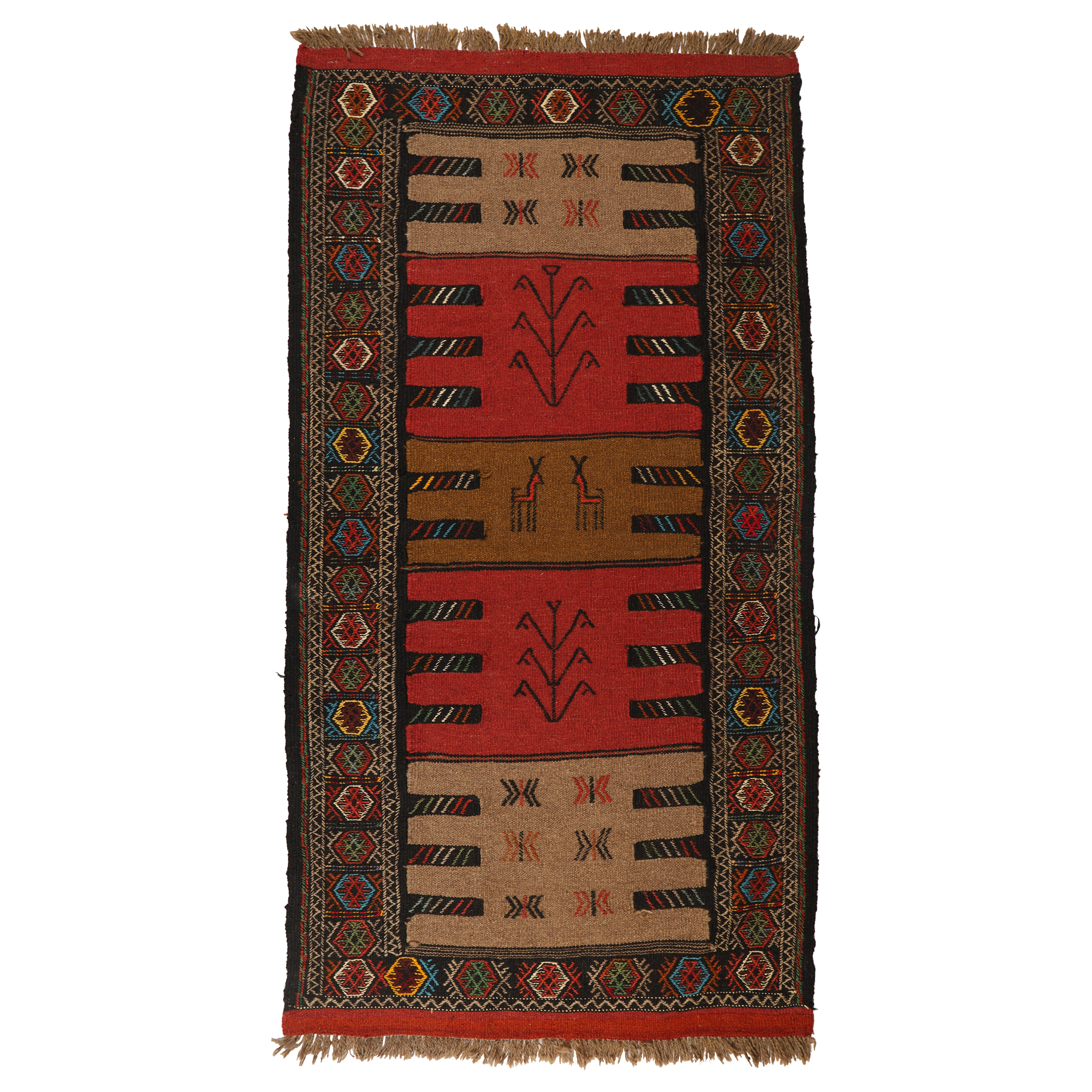 گلیم دستبافت دومتری کد 140492