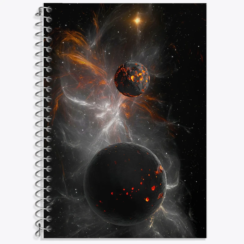 دفتر نت موسیقی 50 برگ خندالو طرح کهکشان (galaxy) کد F6722